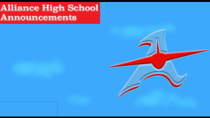 Alliance High School Announcements October 13, 2023